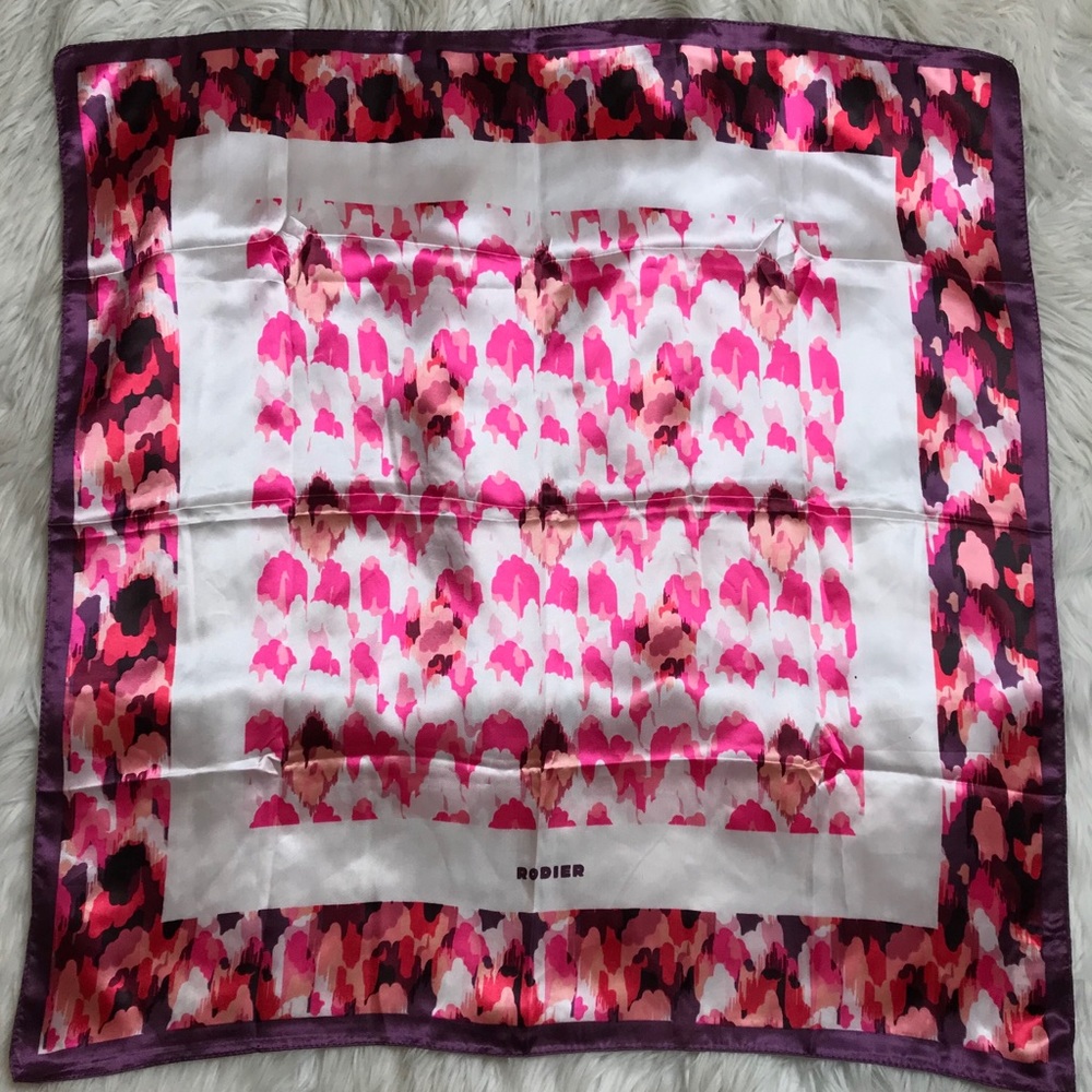 Rich printed square scarf by Rodier Paris